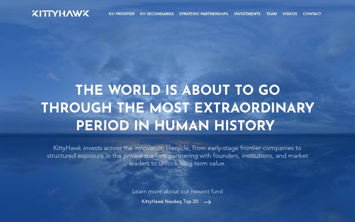 KittyHawk Ventures website preview