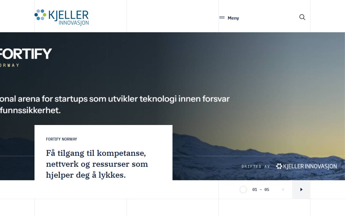 Kjeller Innovation website preview