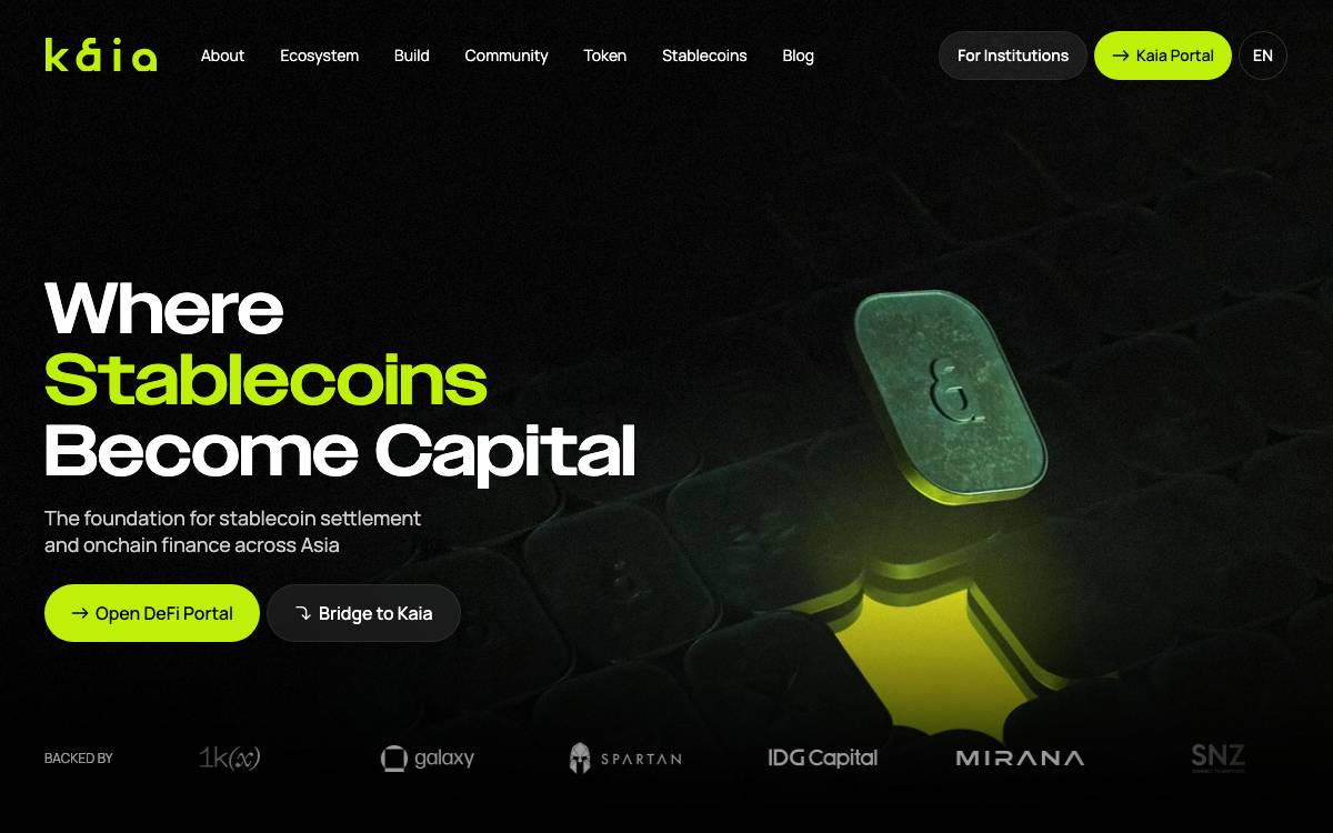 Klaytn website preview