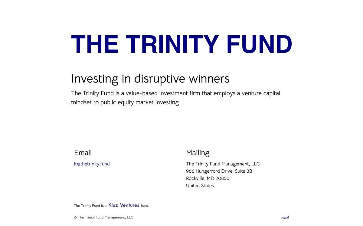 Kluz Ventures website preview