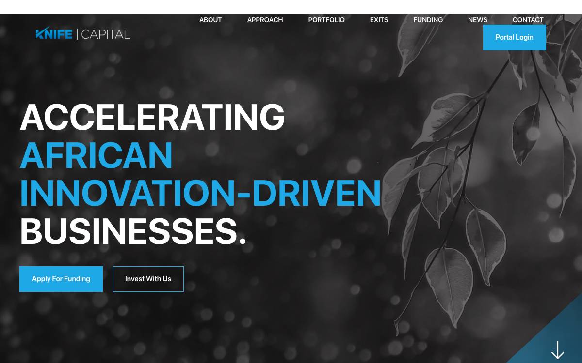 Knife Capital website preview