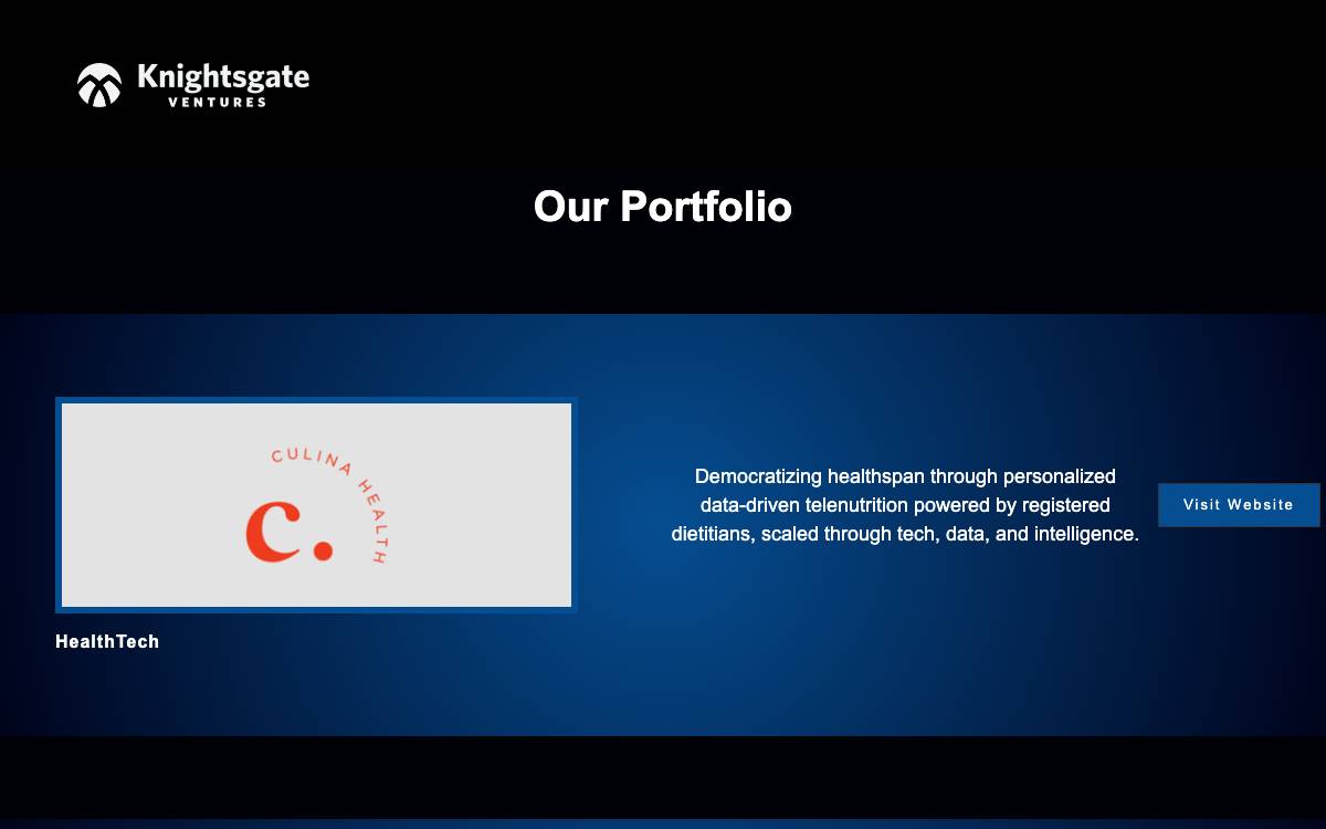 Knightsgate Ventures website preview