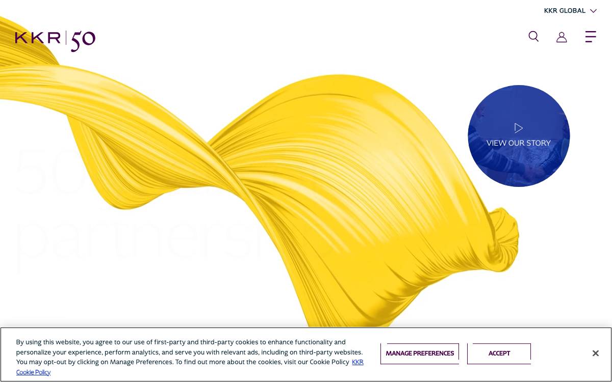 Kohlberg Kravis Roberts website preview