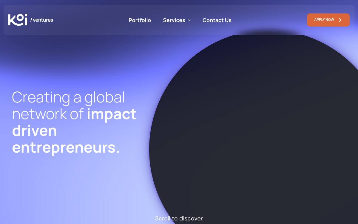 KOI Ventures website preview