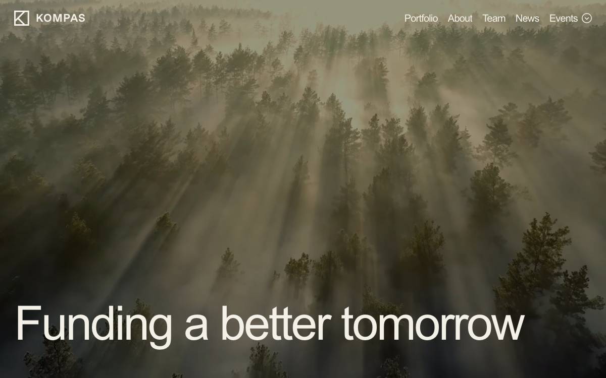 KOMPAS VC website preview