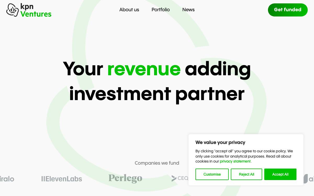KPN Ventures website preview