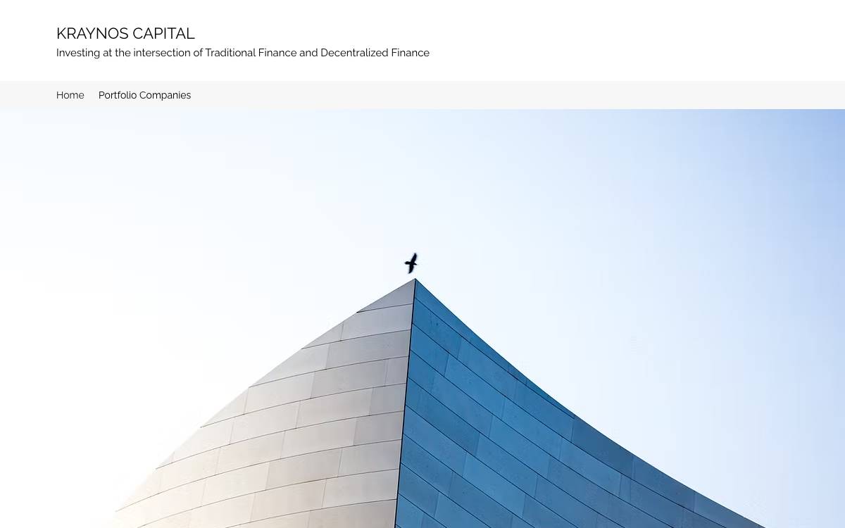 Kraynos Capital website preview