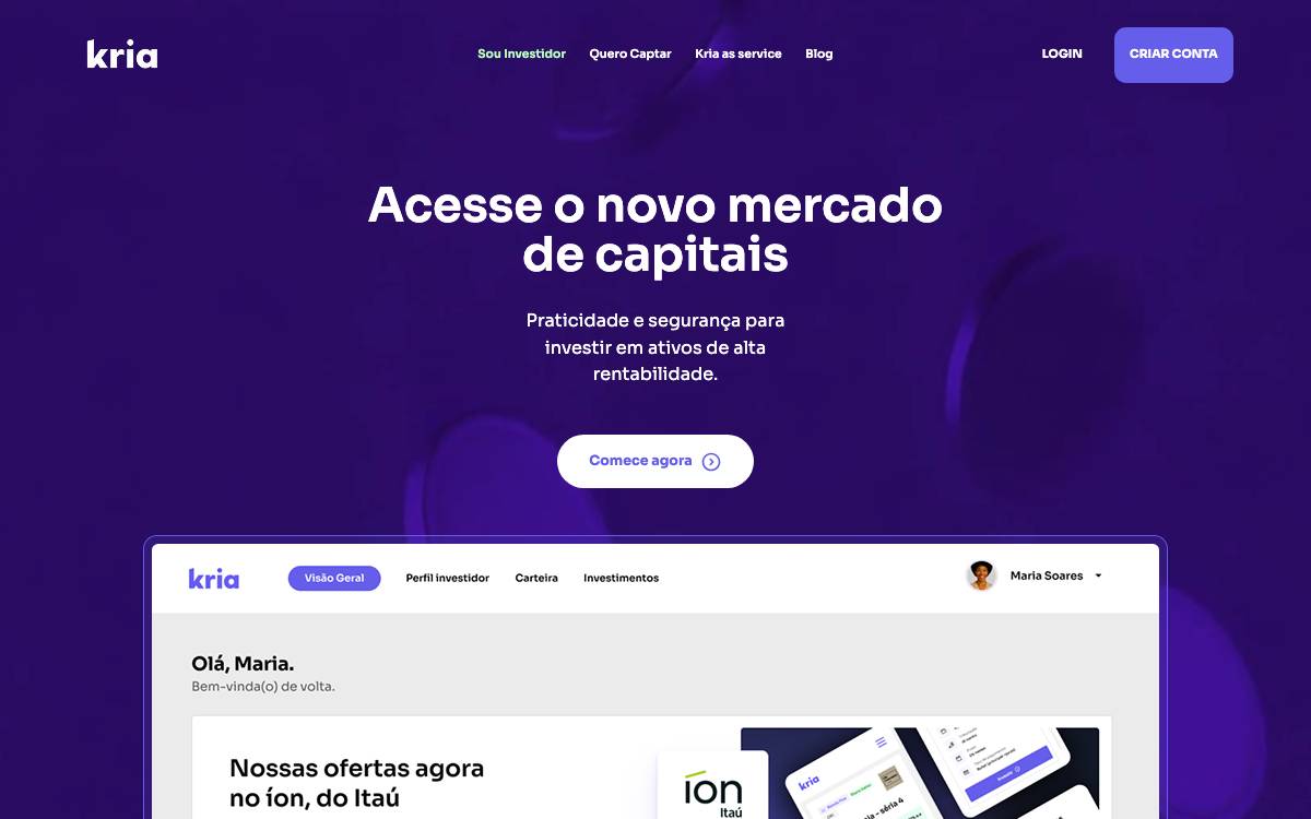 Kria website preview