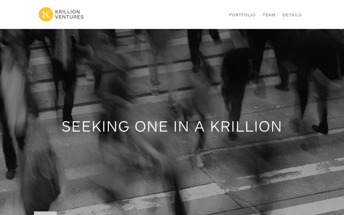 Krillion Ventures website preview