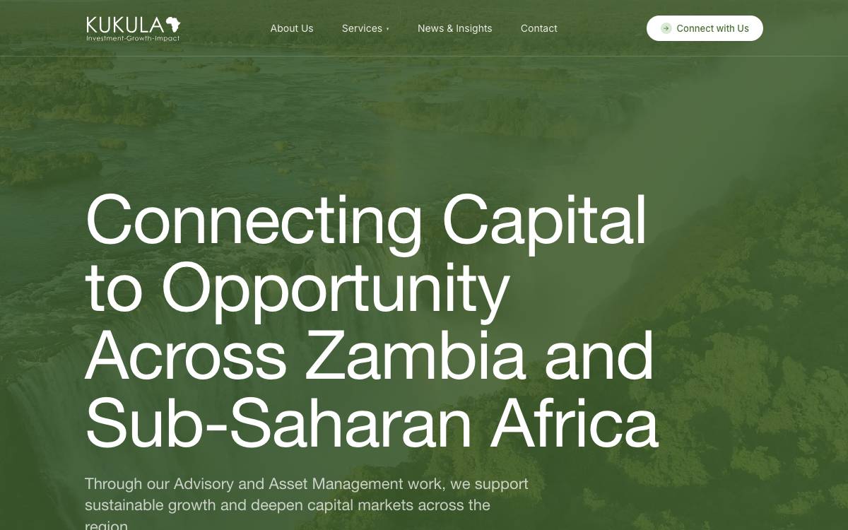 Kukula Capital website preview