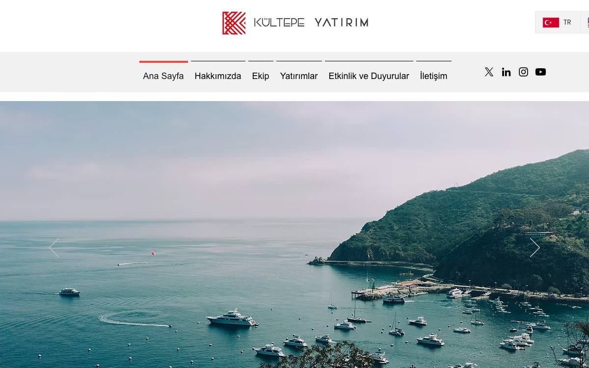 Kültepe Investment website preview
