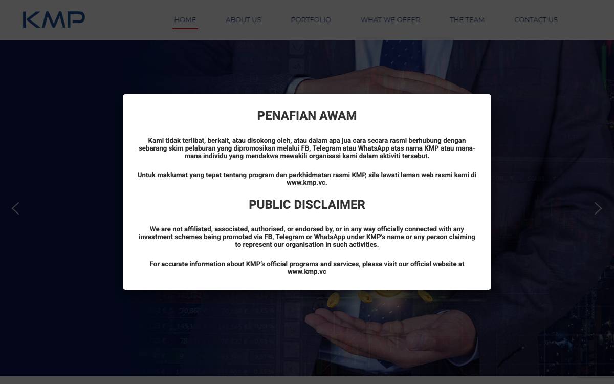 Kumpulan Modal Perdana website preview