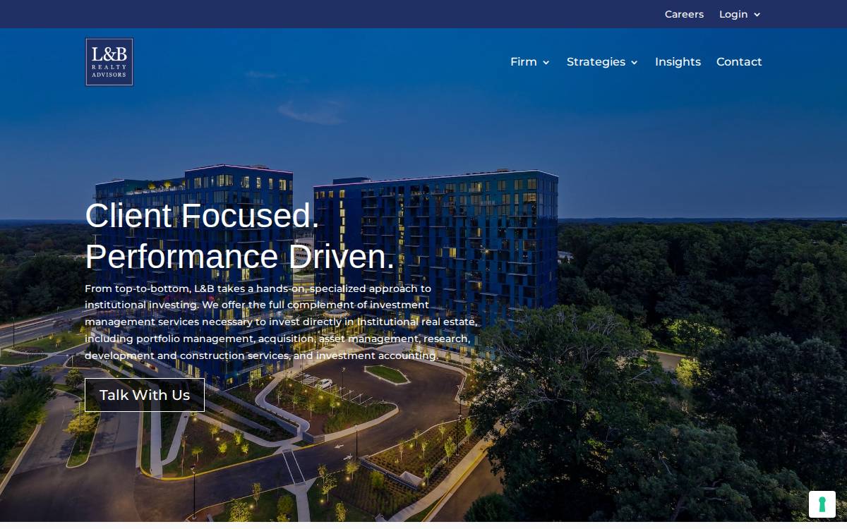 L&B Realty Advisors website preview