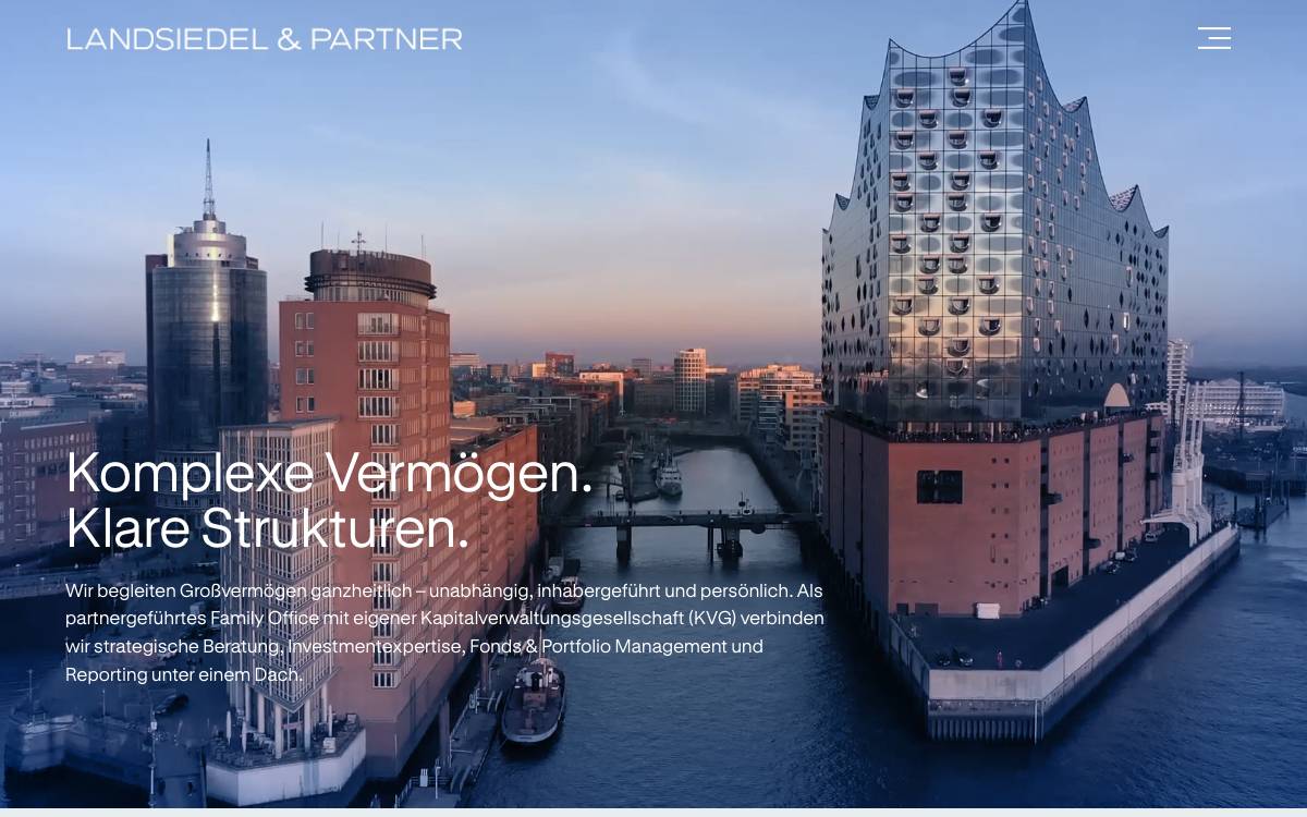 L&P Family Office GmbH website preview