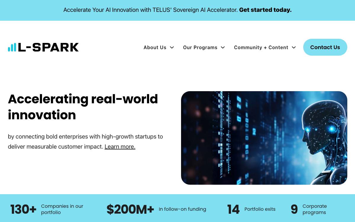 L-SPARK website preview