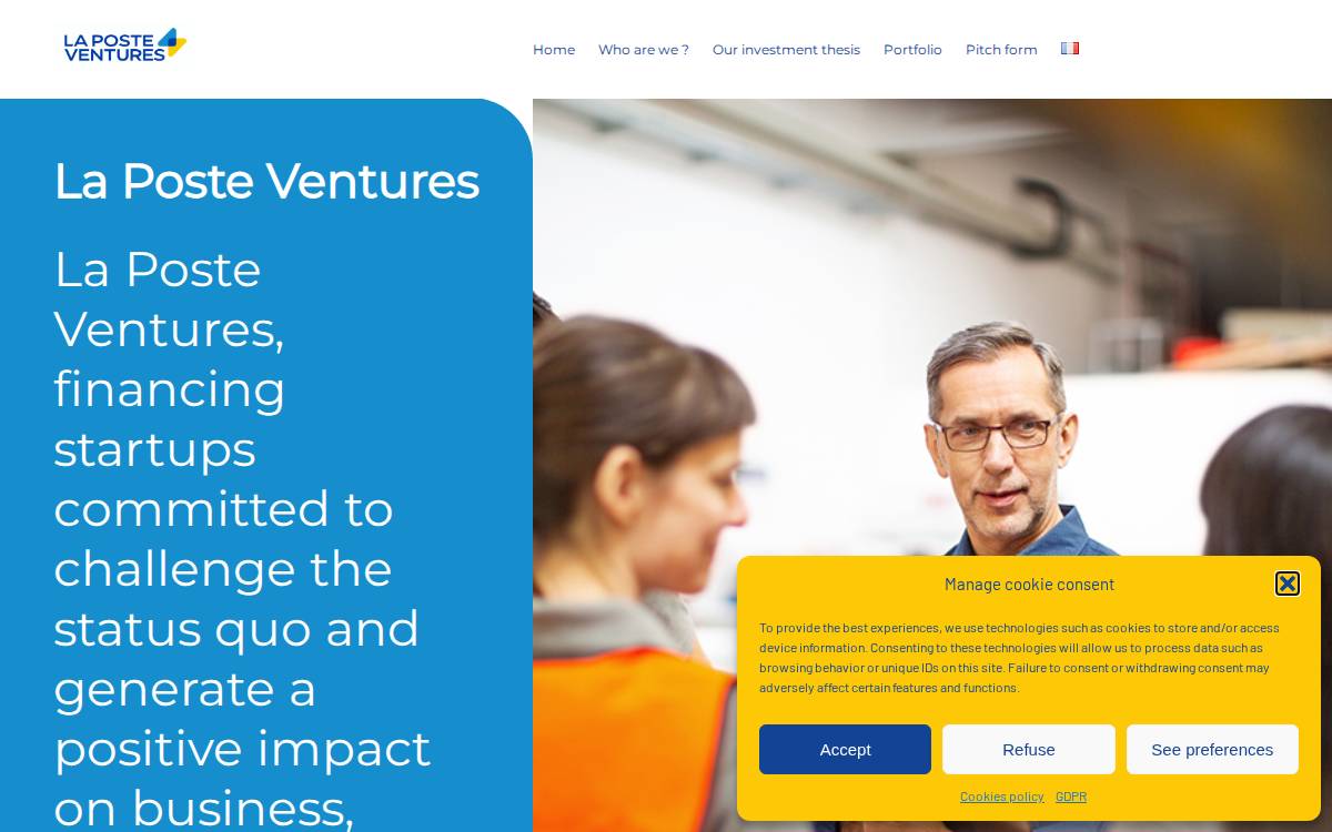 La Poste Ventures website preview