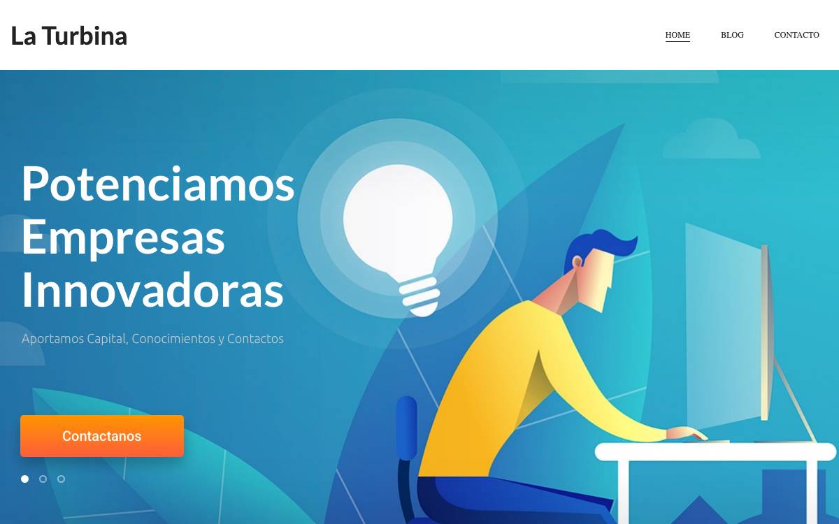 La Turbina Ventures website preview