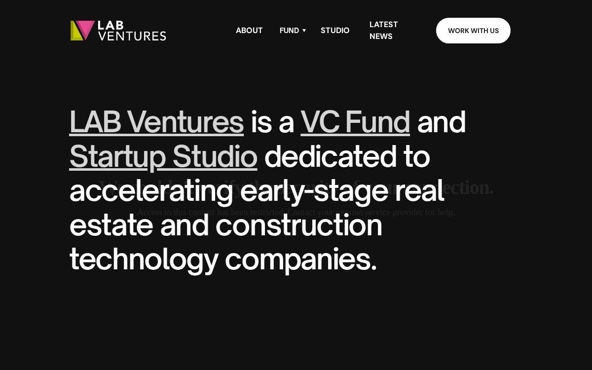 LAB Ventures website preview