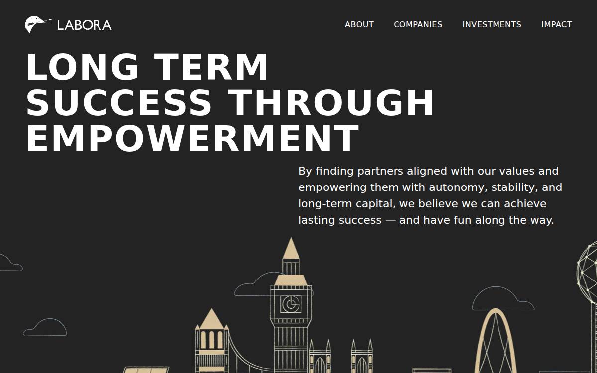 Labora Investments website preview
