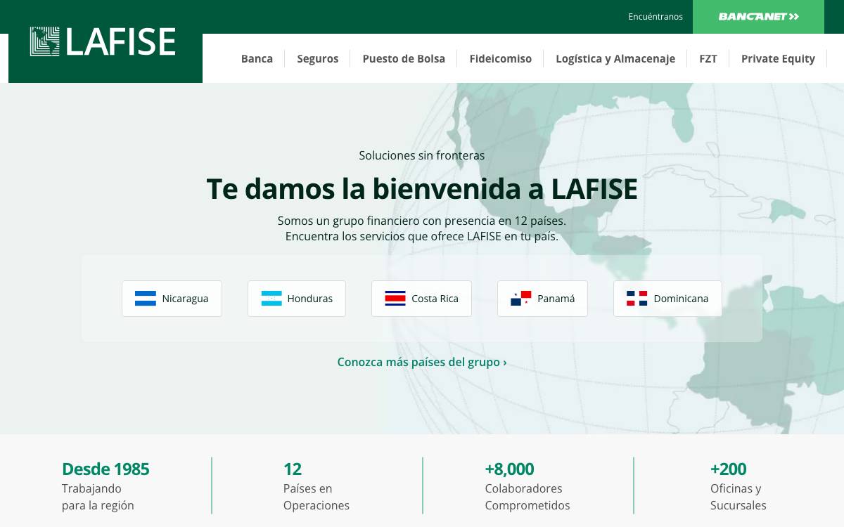 LAFISE Investment Management website preview