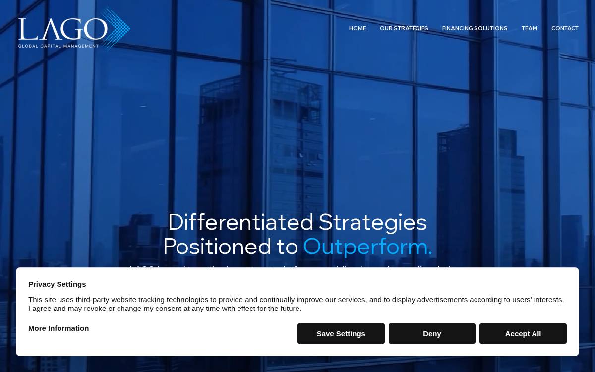 LAGO Innovation Fund website preview