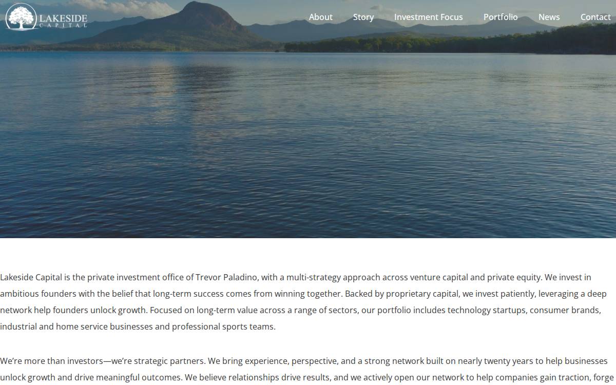 Lakeside Capital website preview