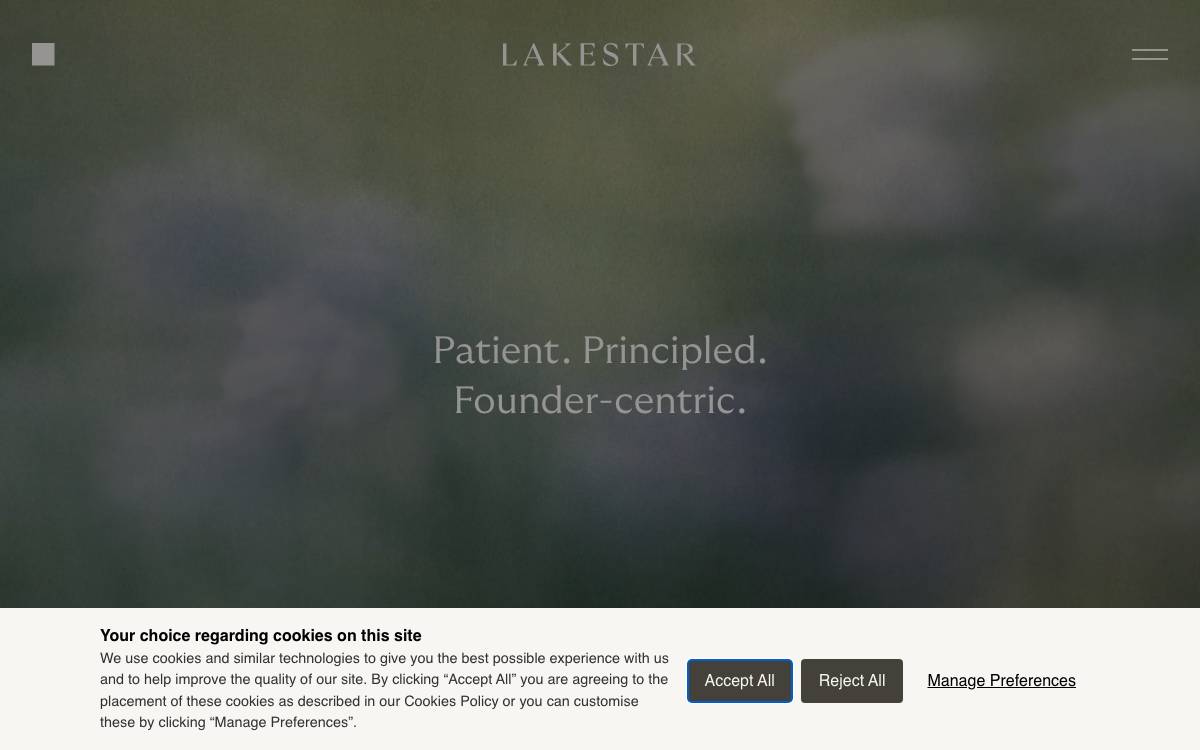 Lakestar website preview