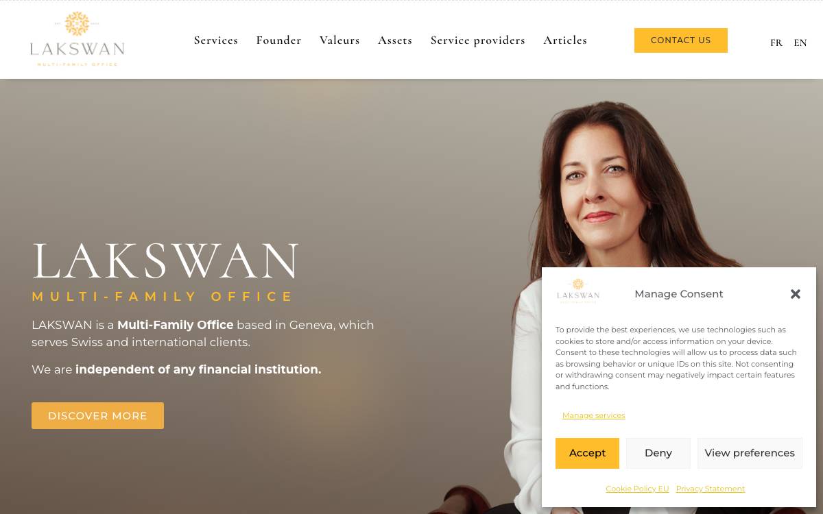 LAKSWAN Sàrl website preview