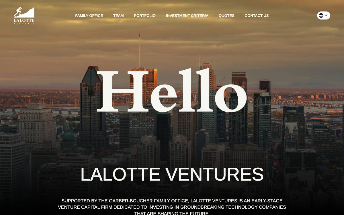 Lalotte Ventures website preview