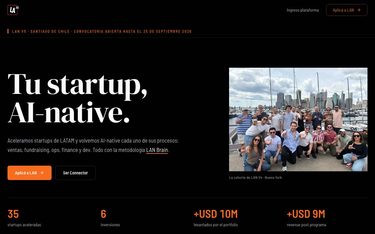 LAN Accelerator / LAN Ventures website preview