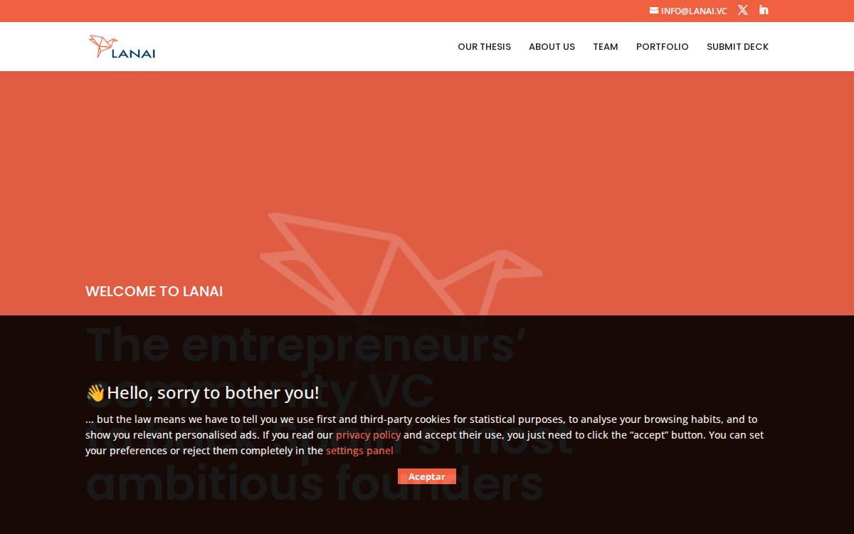 Lanai website preview
