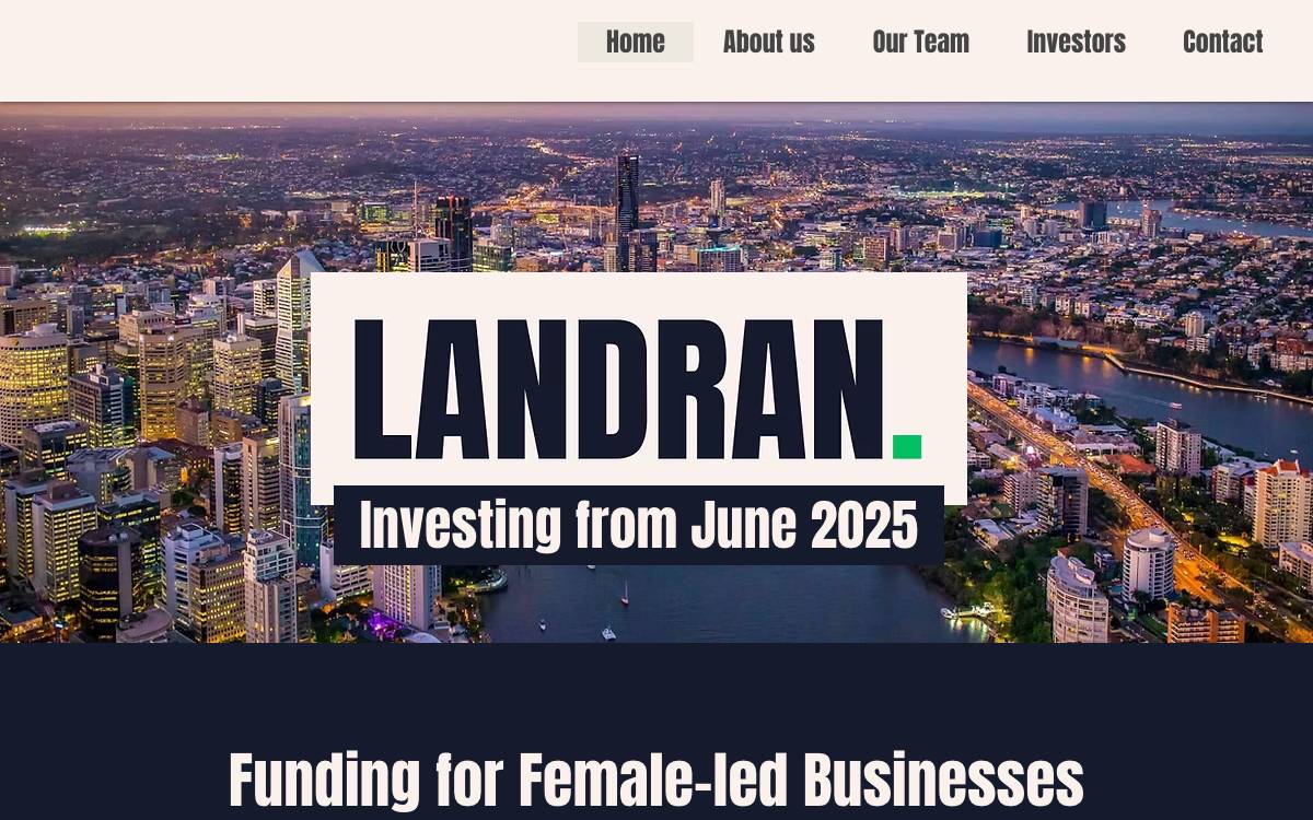 Landran Ventures website preview