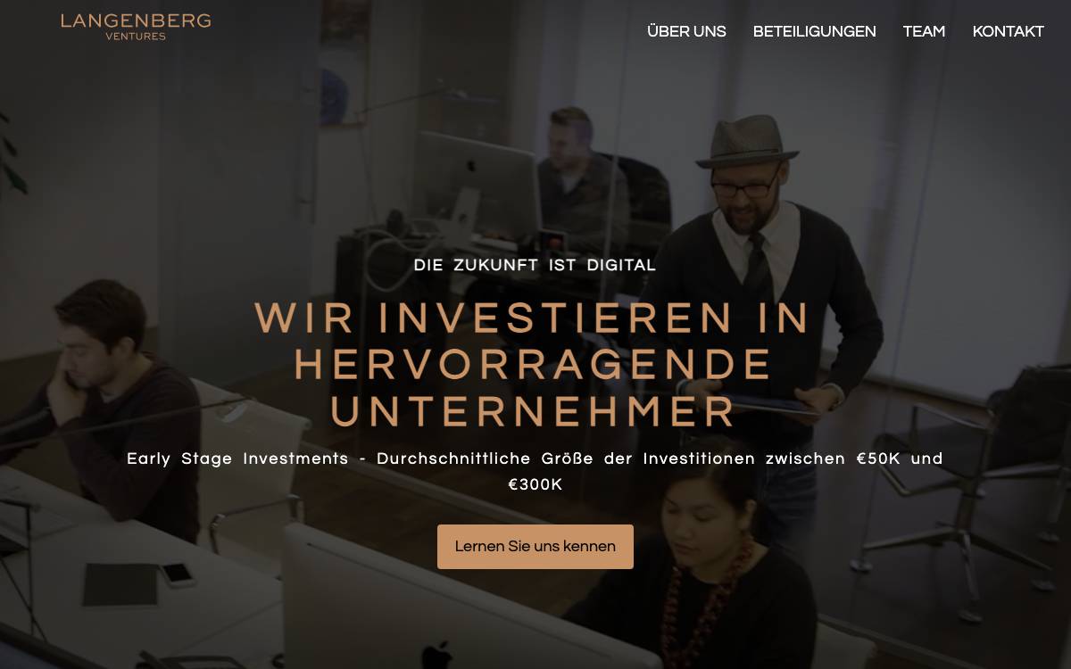 Langenberg Ventures website preview