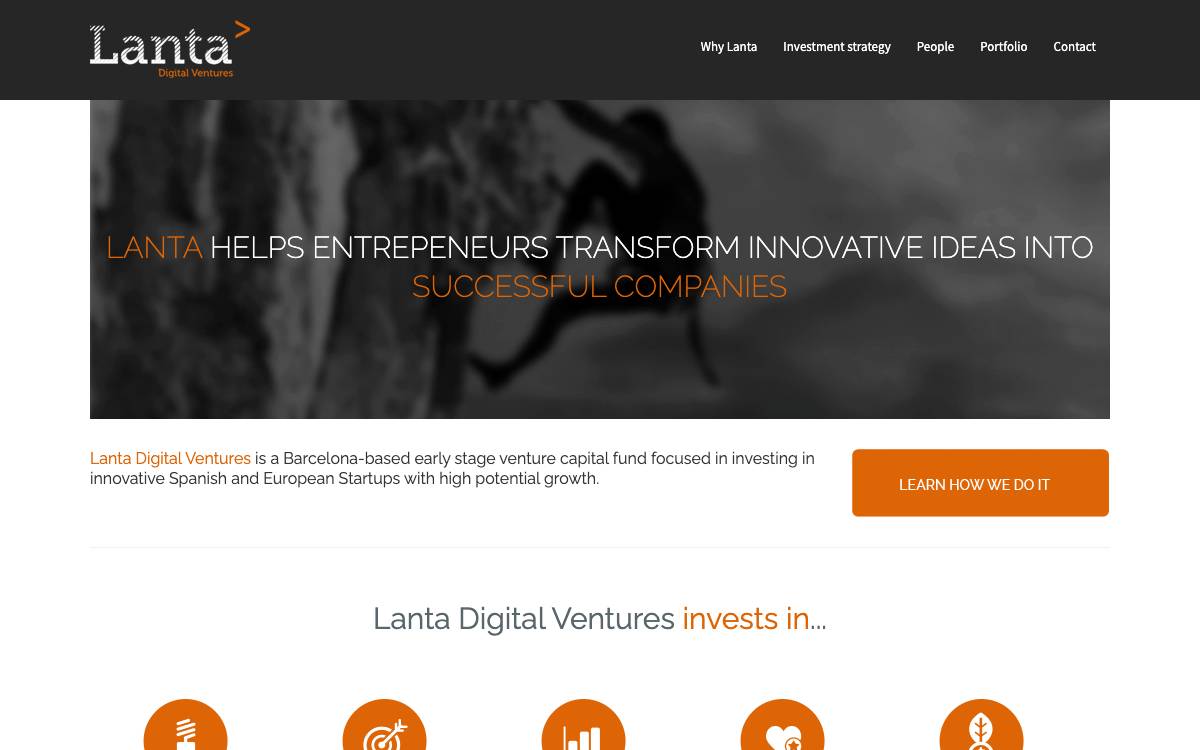 Lanta Digital Ventures website preview