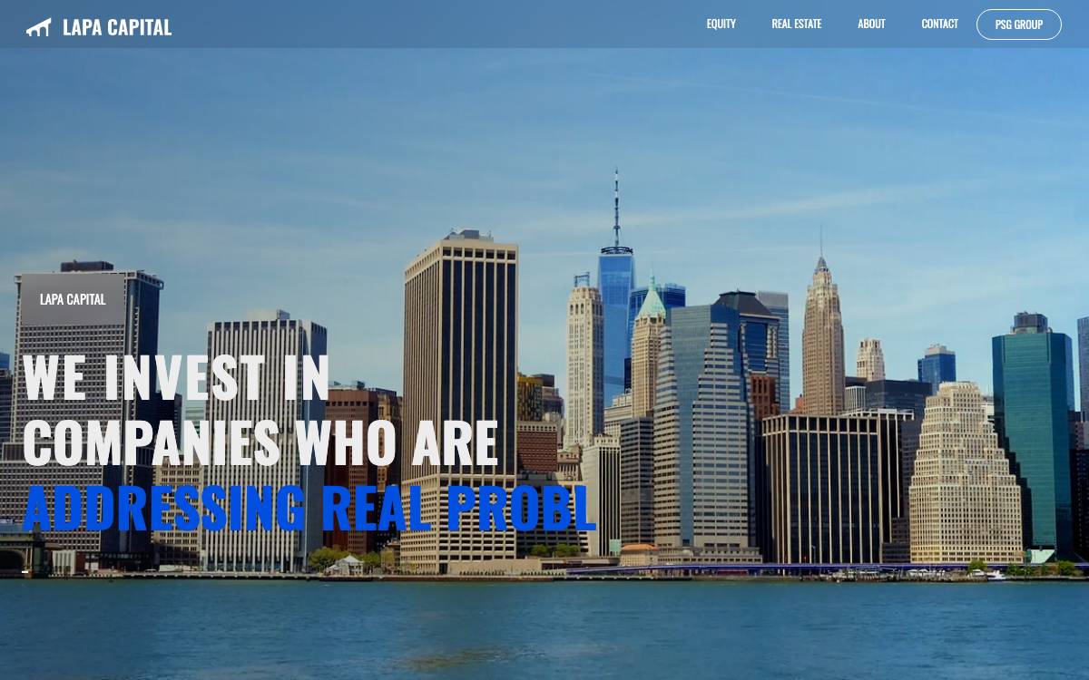 LAPA CAPITAL website preview