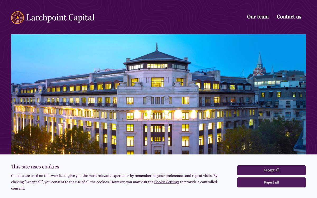 Larchpoint Capital LLP website preview