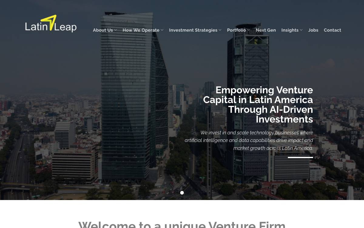 Latin Leap website preview
