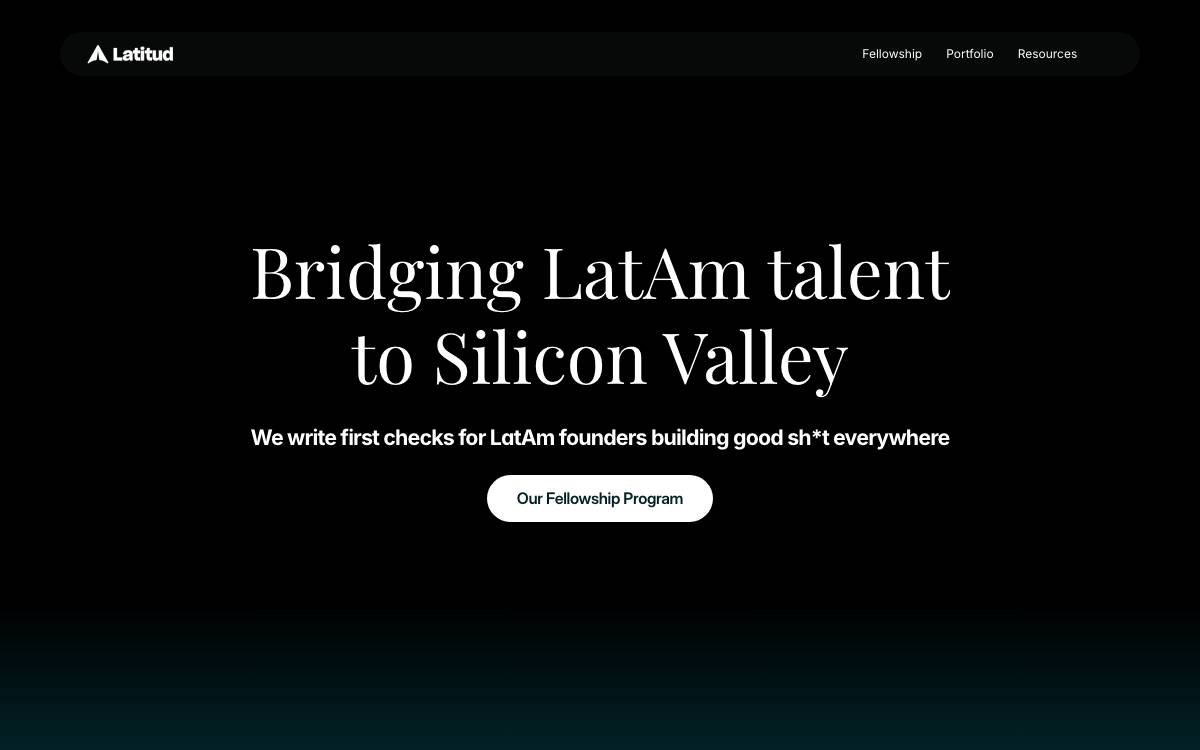 Latitud Ventures website preview