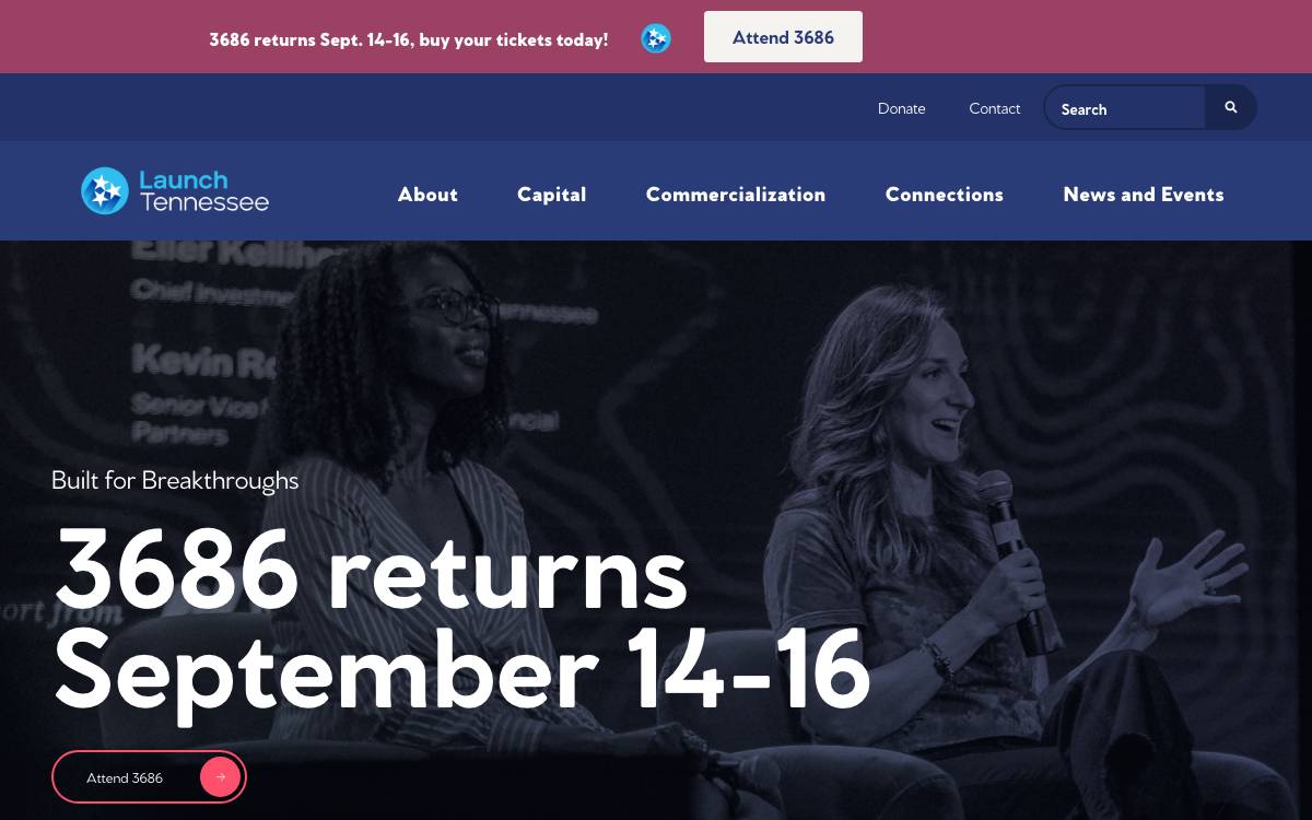 Launch Tennessee website preview