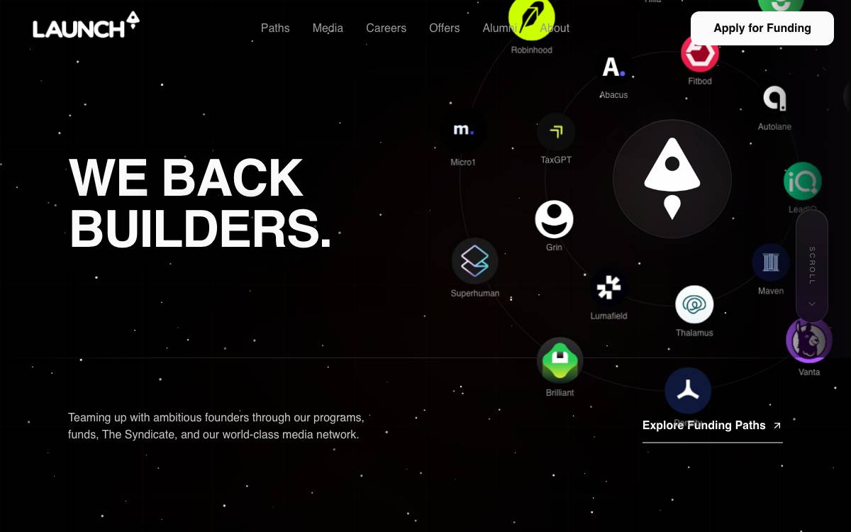 LAUNCH website preview