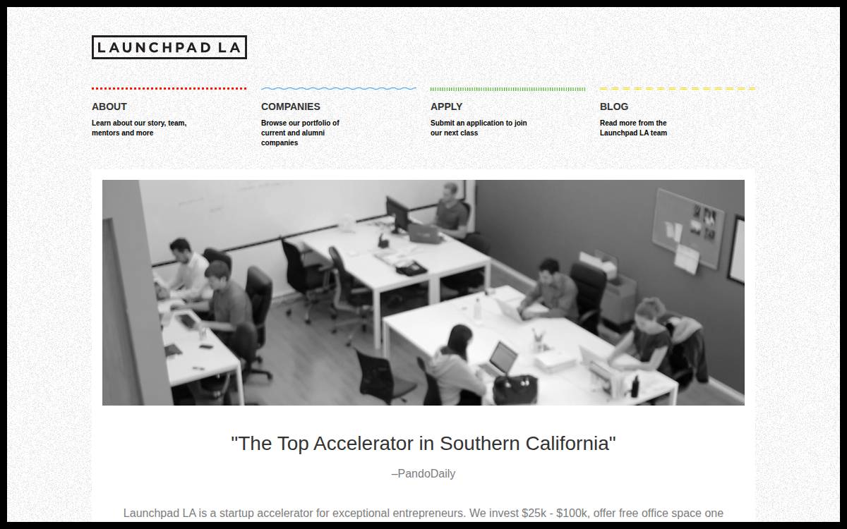 Launchpad LA website preview