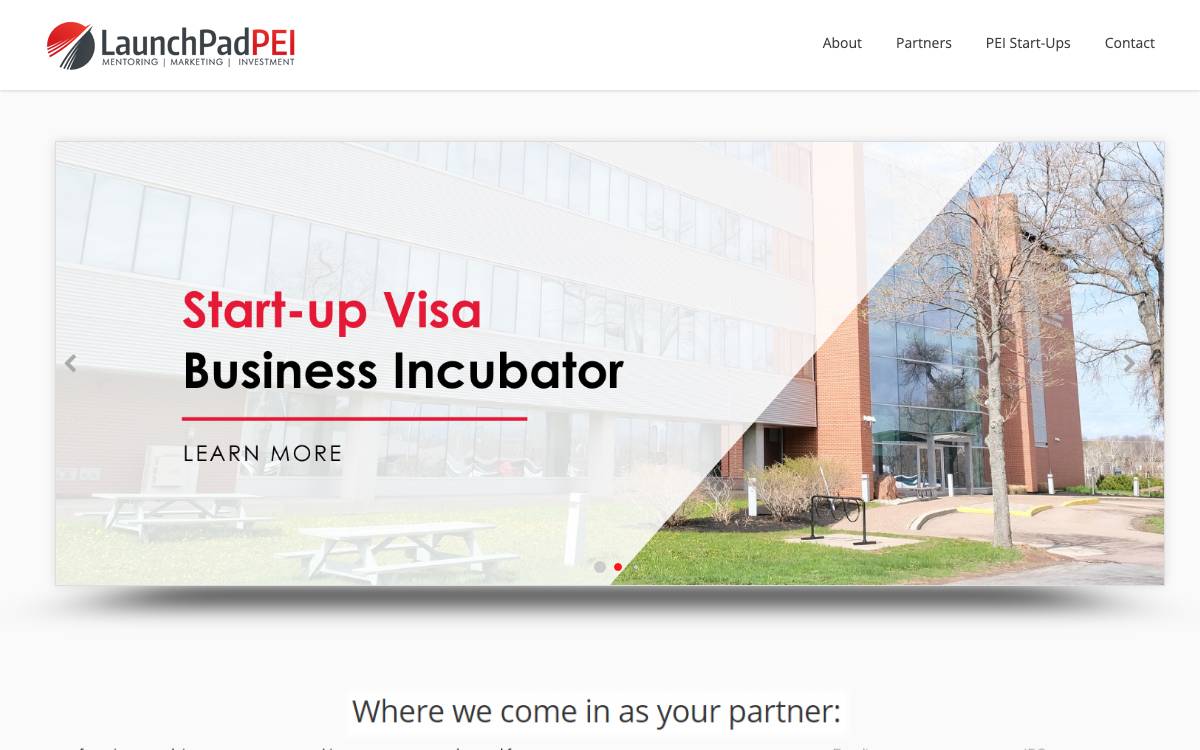 LaunchPad PEI Inc. website preview