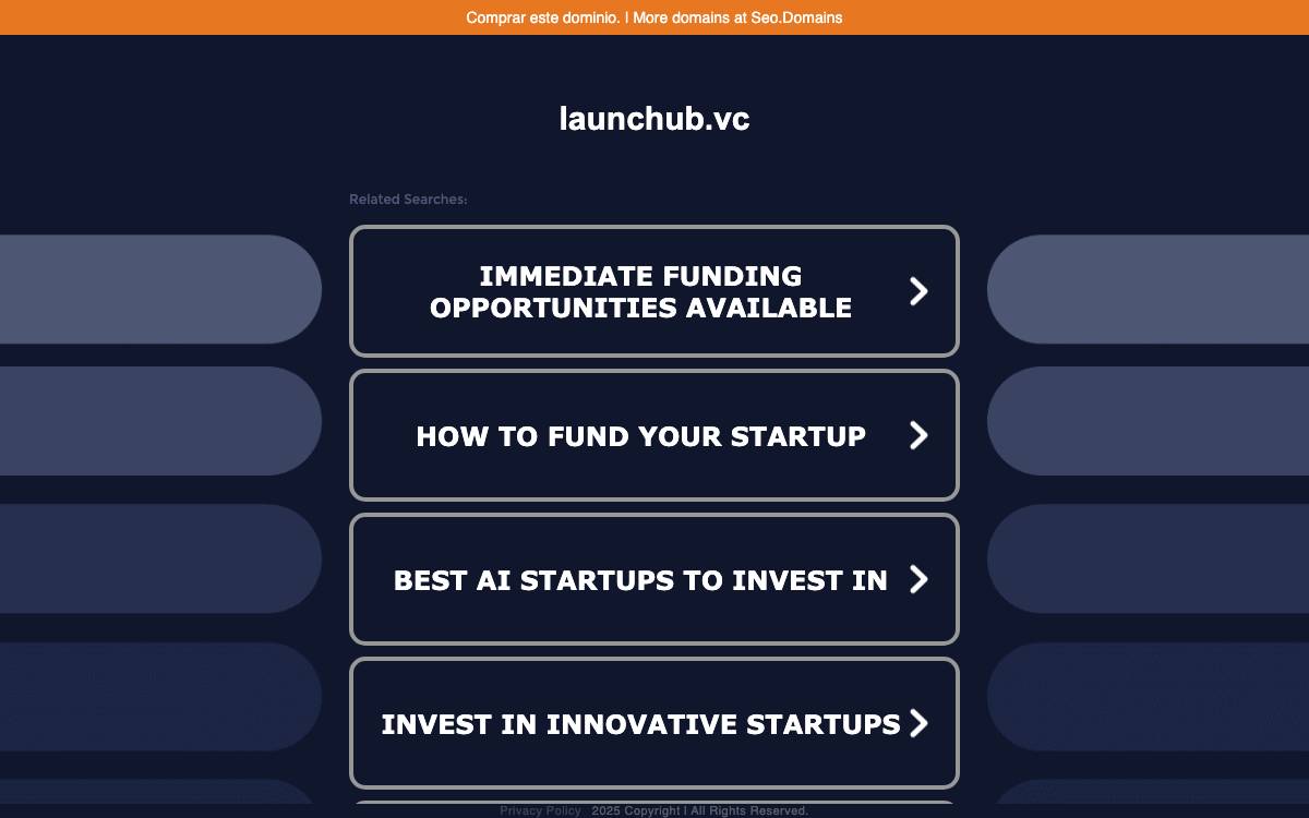 LAUNCHub Ventures website preview