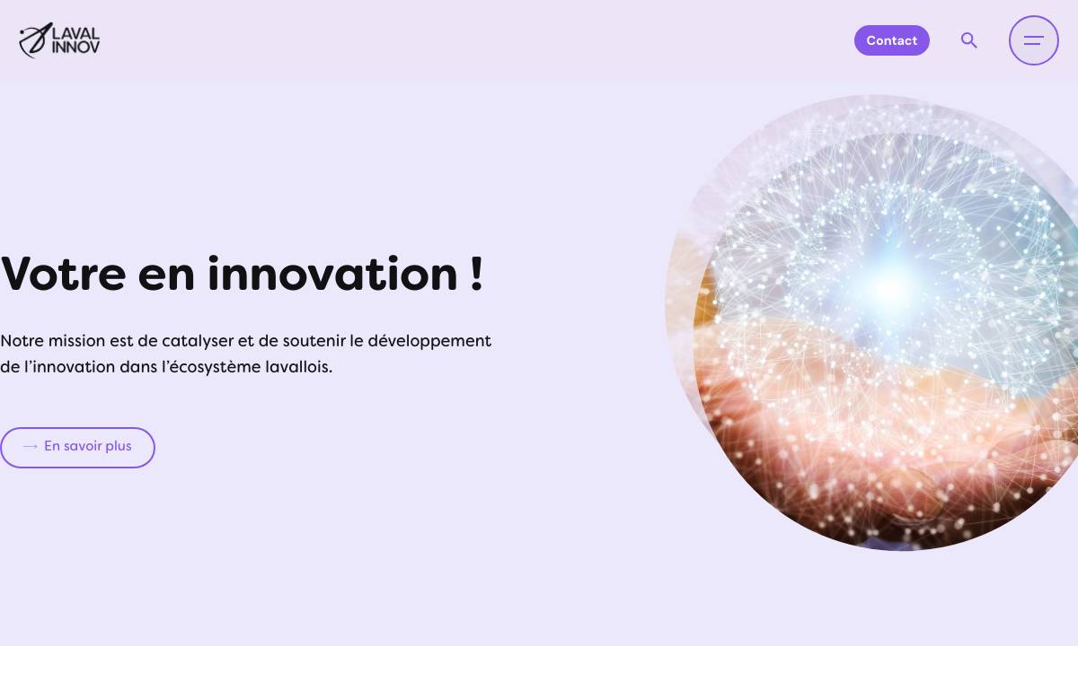 Laval Innov website preview
