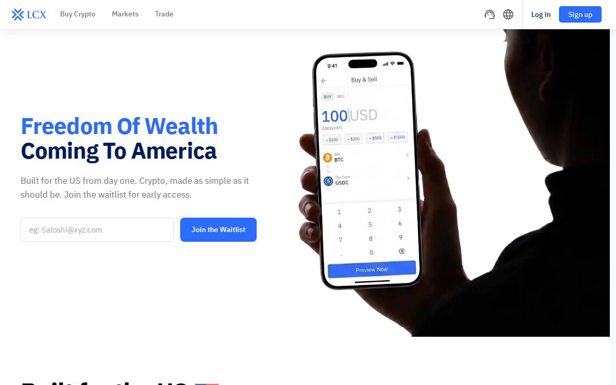 LCX website preview