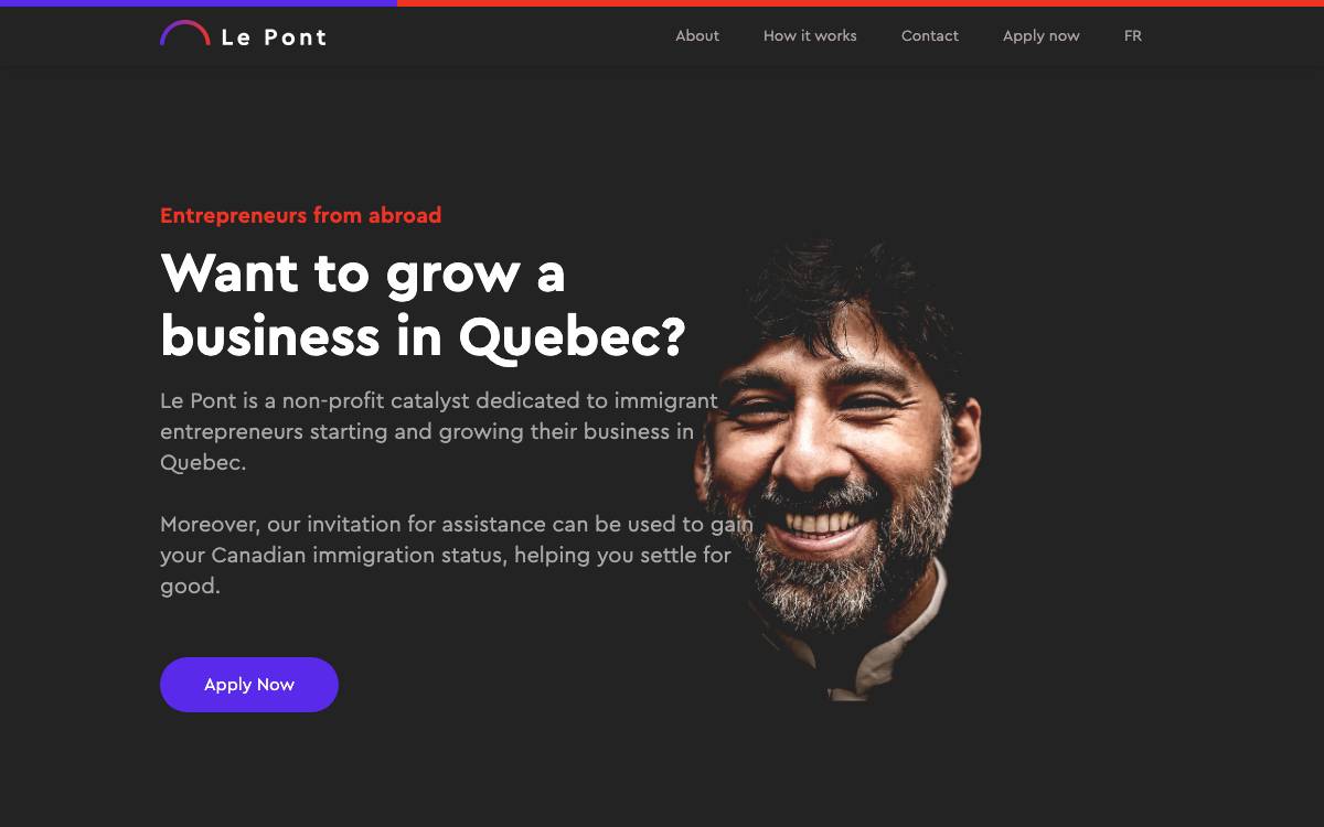 Le Pont website preview