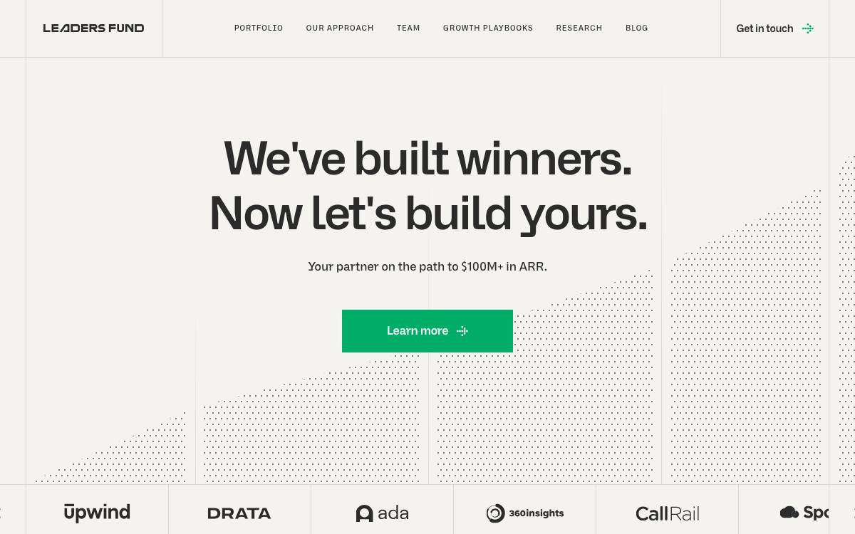 Leaders Fund website preview