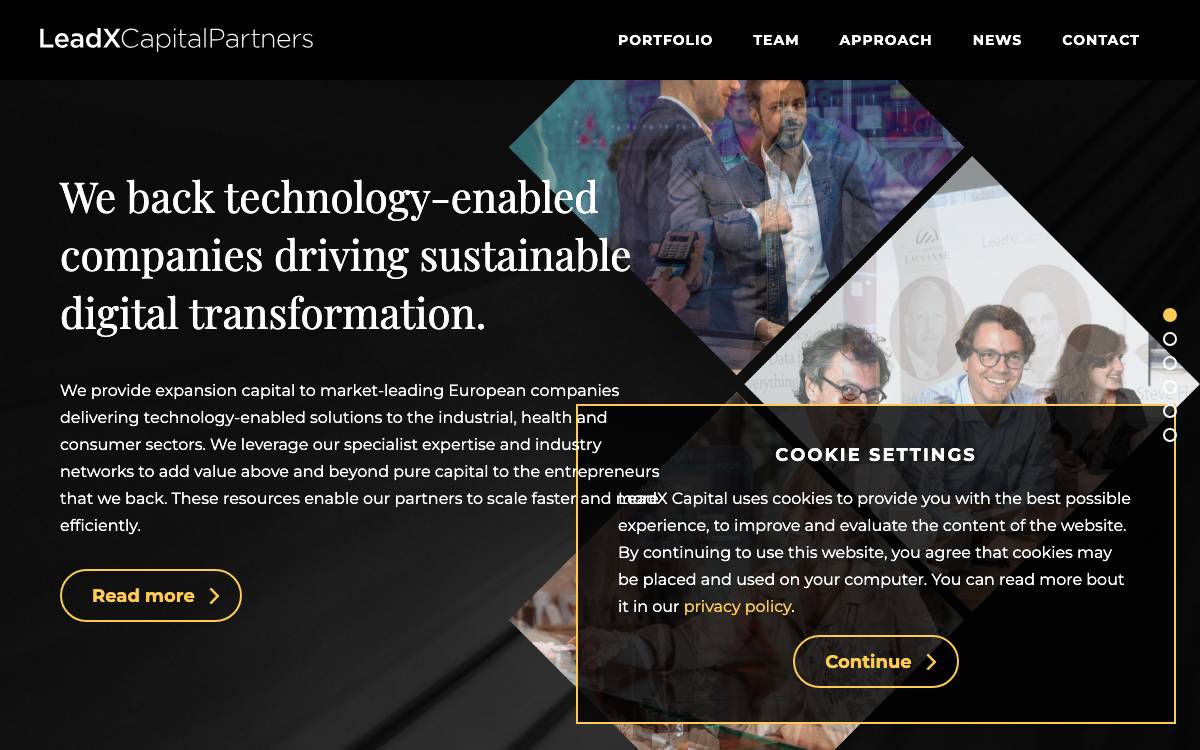 LeadX Capital Partners website preview