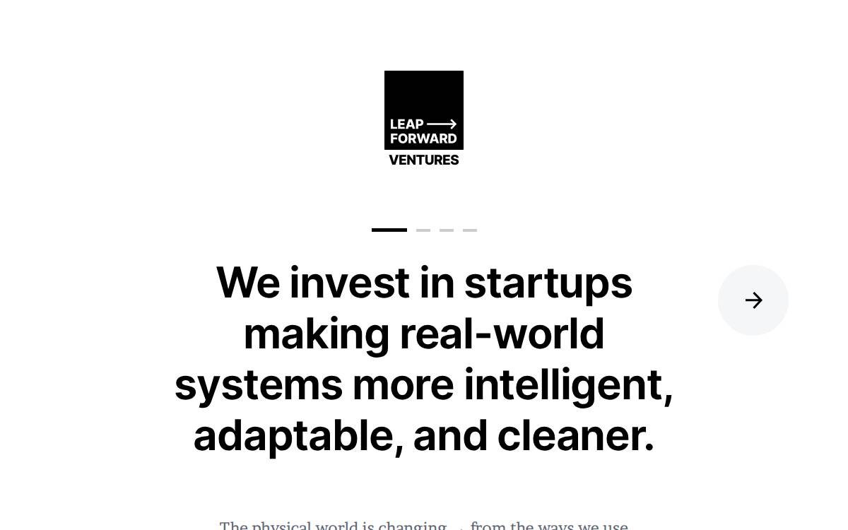 Leap Forward Ventures website preview