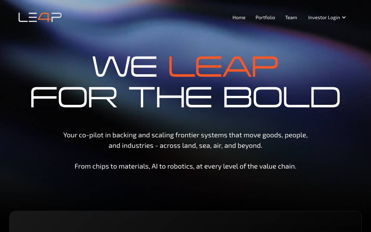 Leap435 website preview